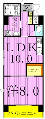 サニーコート東綾瀬 間取り図