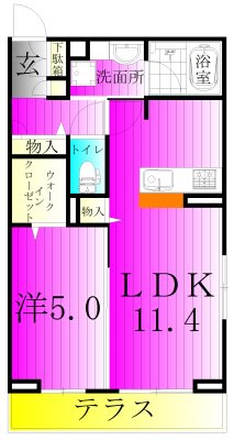 コニフェールⅠ 101号室 間取り