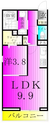 コニフェールⅠ 305号室 間取り