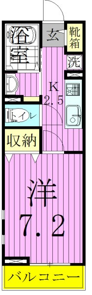 クレヴィア 103号室 間取り