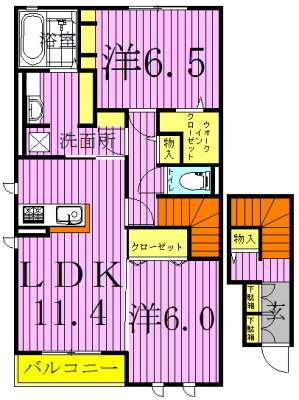 アピオンⅠ 201号室 間取り