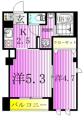 桜アパートメント 間取り図