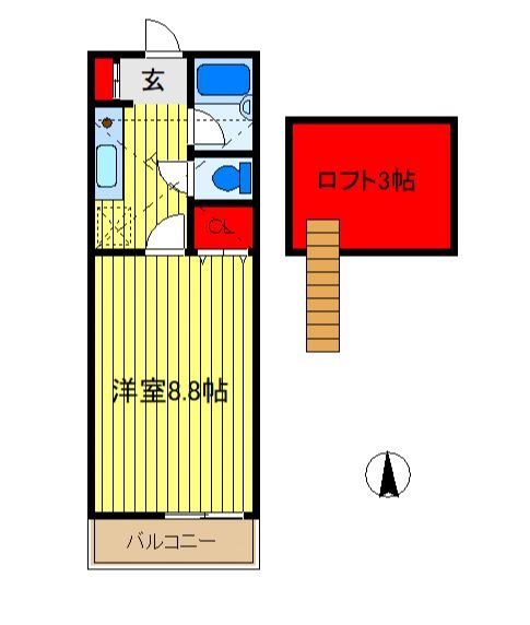 ネオハウス井上 203号室 間取り