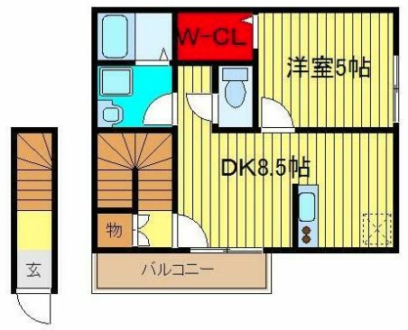 リブフラット 203号室 間取り