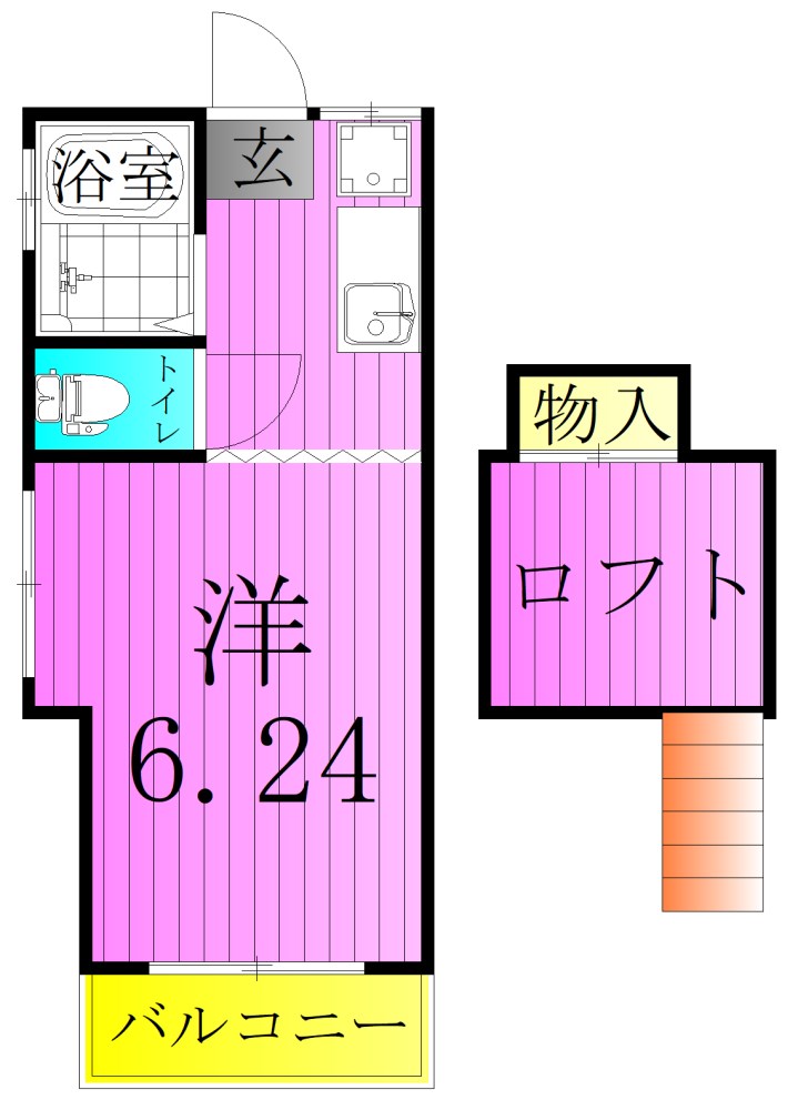 日乃出コーポ 間取り図