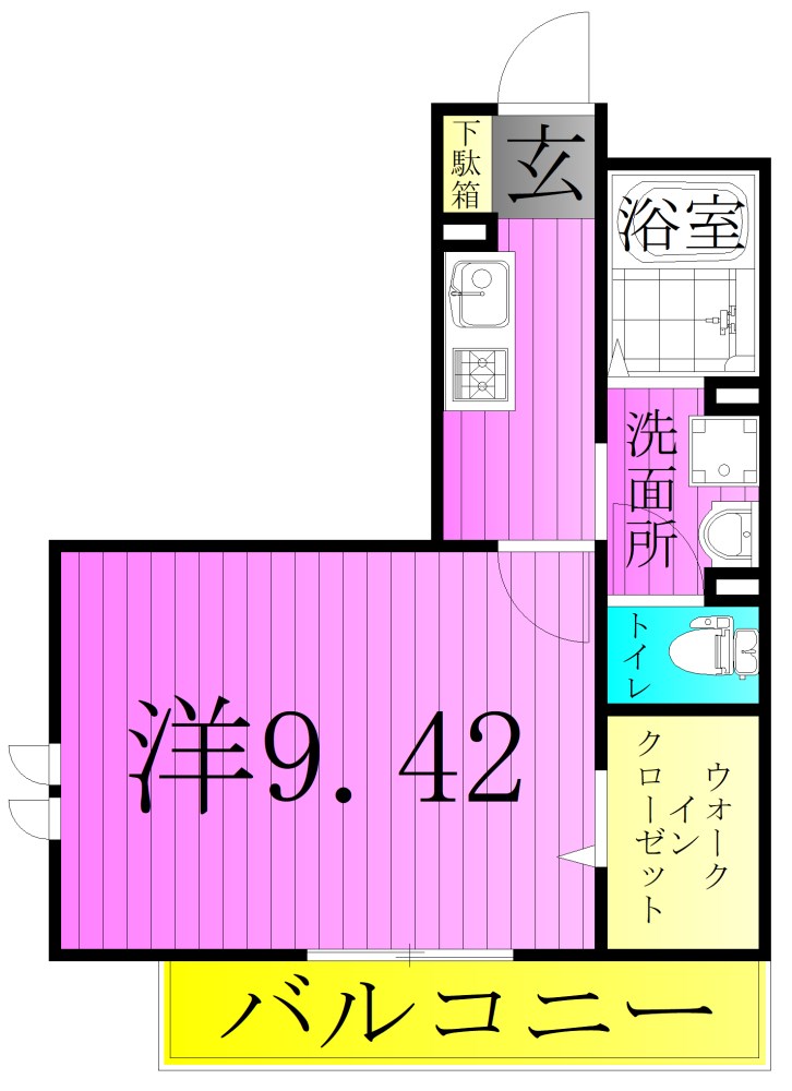 クレール水元 間取り図