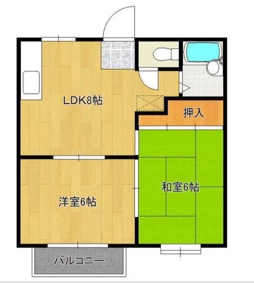 スイートパレス北柏 202号室 間取り