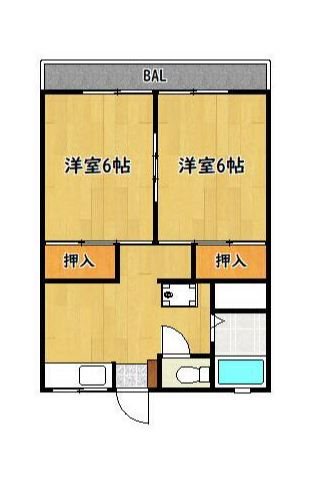 シャルムヒルズ・セラ 202号室 間取り