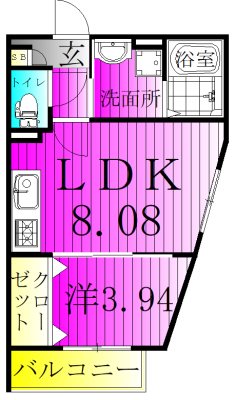 RIZE柏たなかⅡ 301号室 間取り