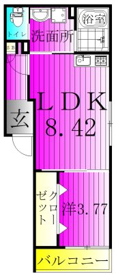 RIZE柏たなかⅡ 204号室 間取り