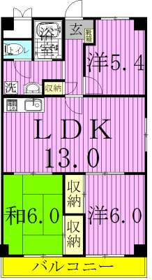 PLENDY北小金 302号室 間取り