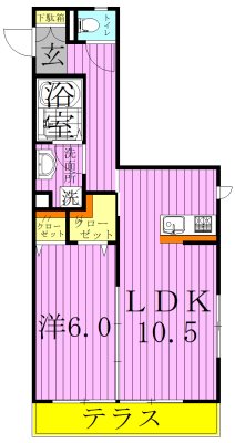 サンフレールＢ 間取り図