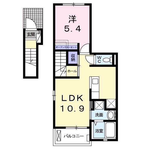 フォルトゥーナ馬橋 202号室 間取り