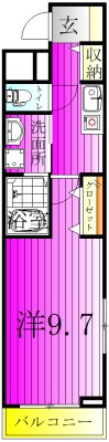 マウンテンエミネンスⅦ 101号室 間取り
