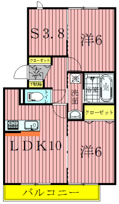 リバーサイドヴィラ　ハピネス 間取り図