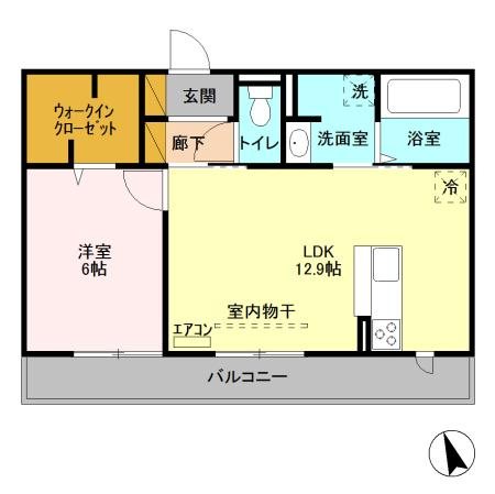 セントナチュール  202号室 間取り