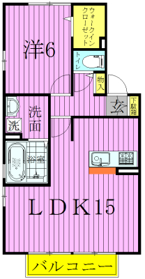ソレアードＣ 103号室 間取り