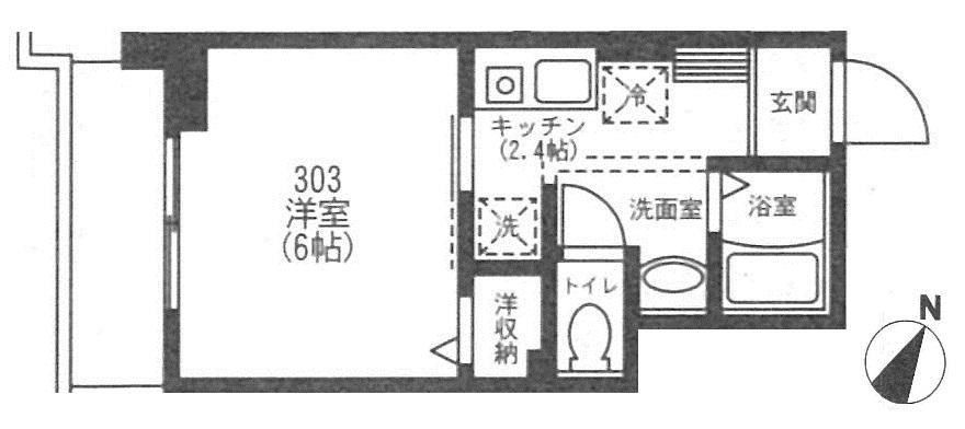 リヴェール北千住 間取り図