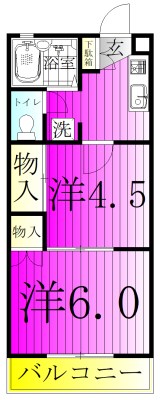 コーポカワイ 203号室 間取り