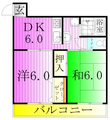 コートアオイ 間取り図