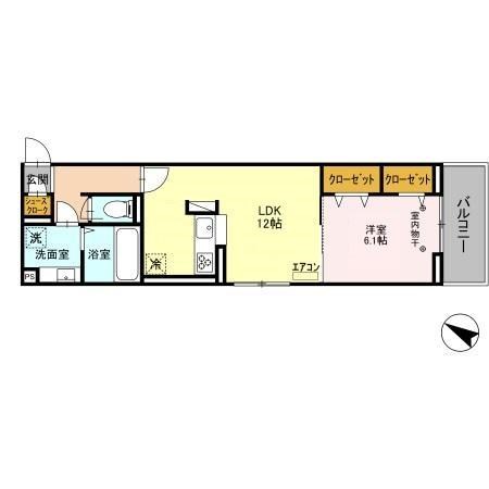 Pera 302号室 間取り