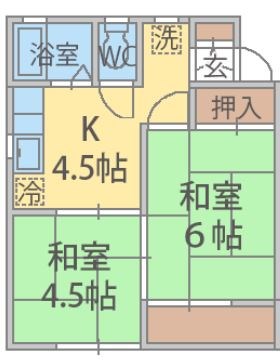 ファミールハイツC棟 207号室 間取り