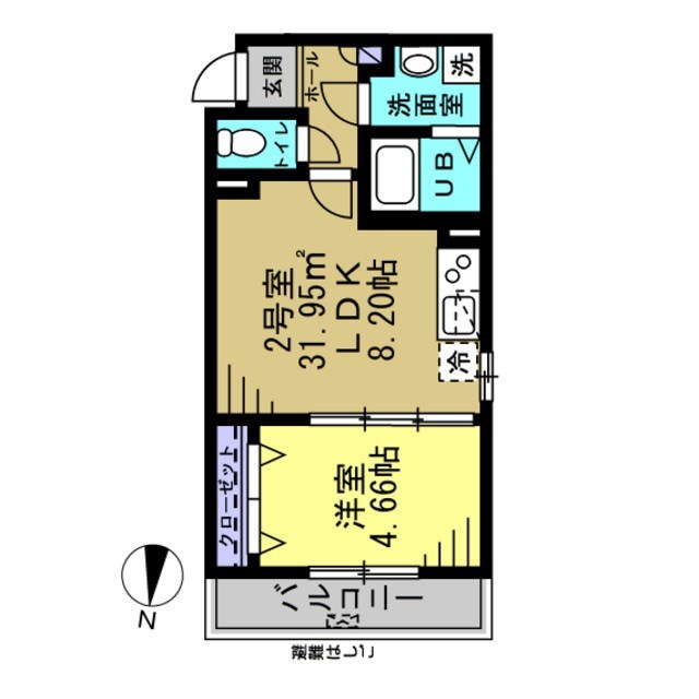 AJ松戸011 202号室 間取り