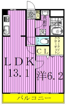 アリビオ 103号室 間取り