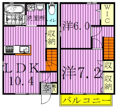 アイリス 102号室 間取り
