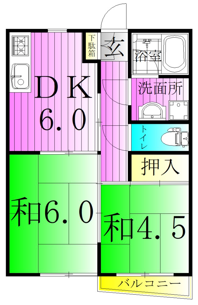 エミネンス梅島 間取り図