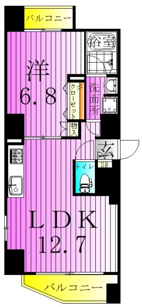 HY&amp;lsquo;s梅島コンフォール 間取り図