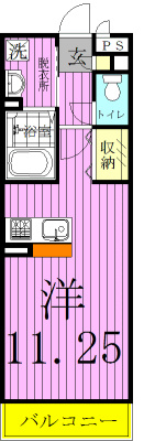 ベルレージュ(早稲田） 203号室 間取り