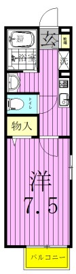 プルミエコート 101号室 間取り