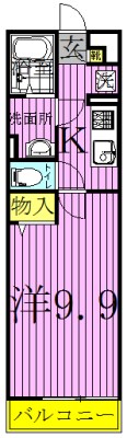 リブリ・明原 103号室 間取り