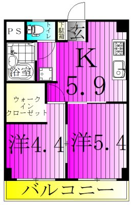 ハートリーフレジデンス 207号室 間取り