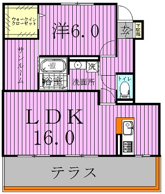 メイユール　マチハタ 102号室 間取り