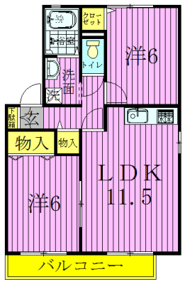 グリーンウェーブⅡ  間取り図