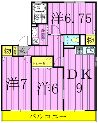 グリーンウェーブⅠ 間取り図