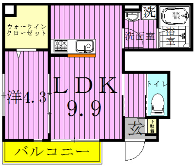 カサグランデ流山 間取り
