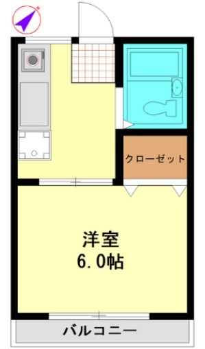 パークサイド初富 202号室 間取り