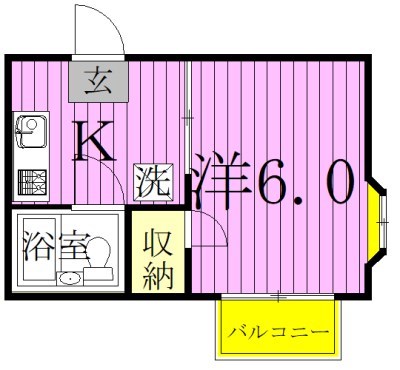 TRAD新柏 201号室 間取り