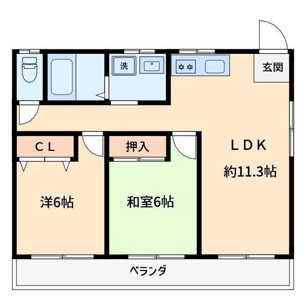 ネット101 101号室 間取り