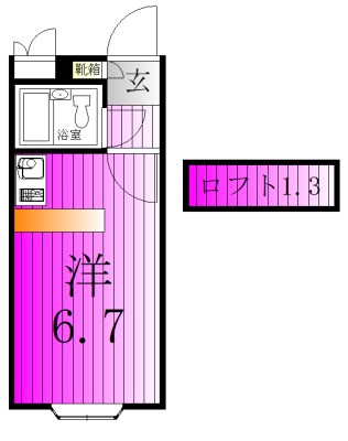 ベルピア常盤平第11-3 間取り図
