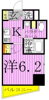 セジョリ北千住ノワール 間取り図