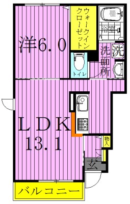 メゾン・ネオＭ　Ⅰ 102号室 間取り