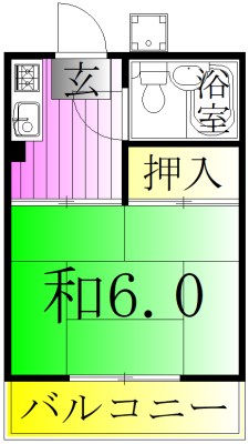 シティハイム梅島２ 間取り図