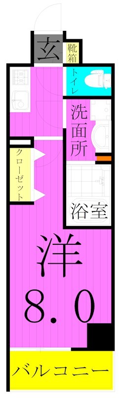ユリカロゼ五反野Ⅱ 間取り図
