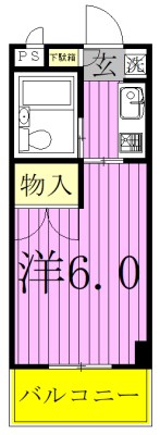 モンシャトー松戸Ⅱ 215号室 間取り