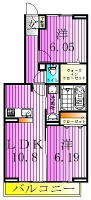 クーラクーD 間取り図