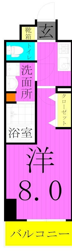 ユリカロゼ五反野Ⅱ 間取り図